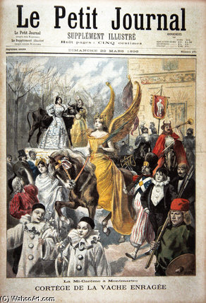 Title Page Depicting The Procession Of The Mad Cow — Oswaldo Tofani