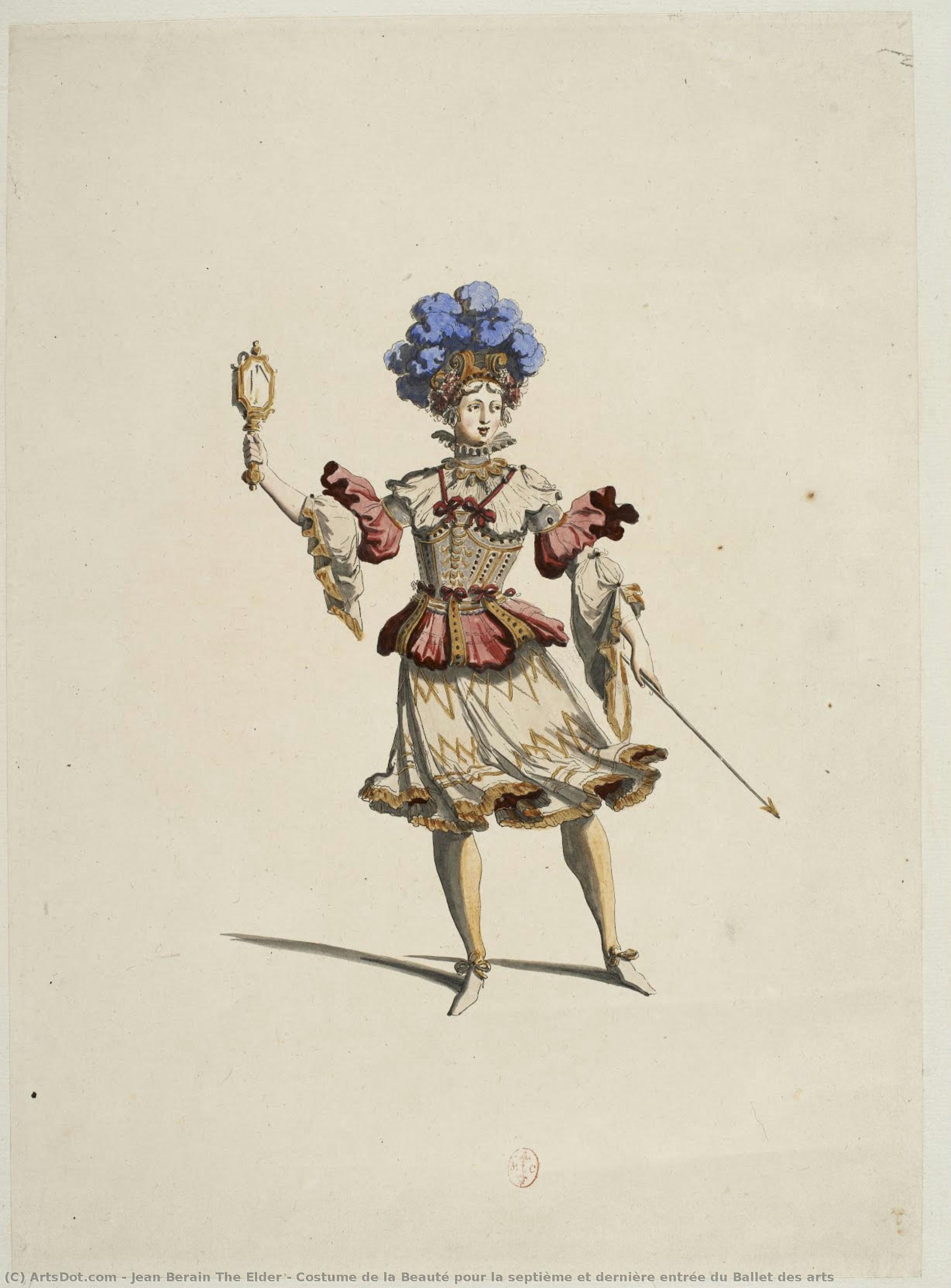Costume De La Beauté Pour La Septième Et Dernière Entrée Du Ballet Des Arts — Jean Berain The Elder