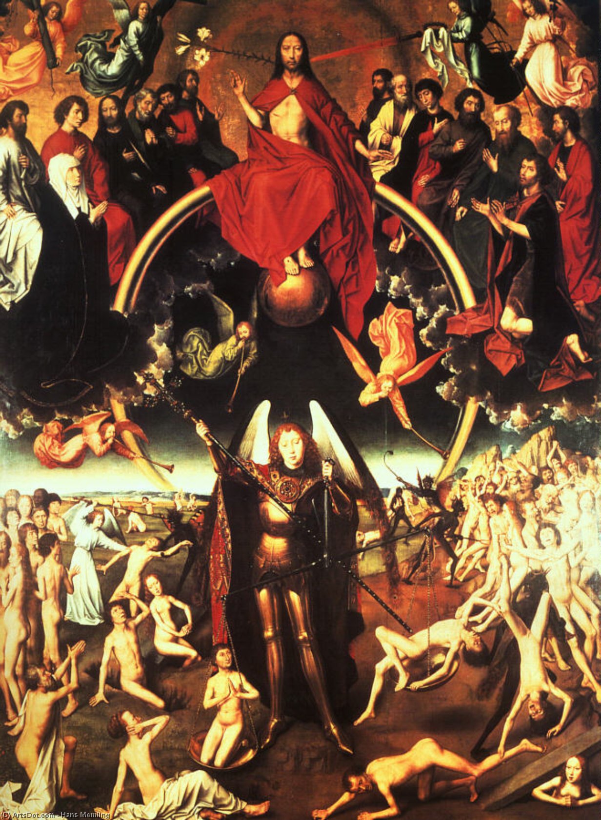 The Last Judgement - Wood - — Memling, Hans