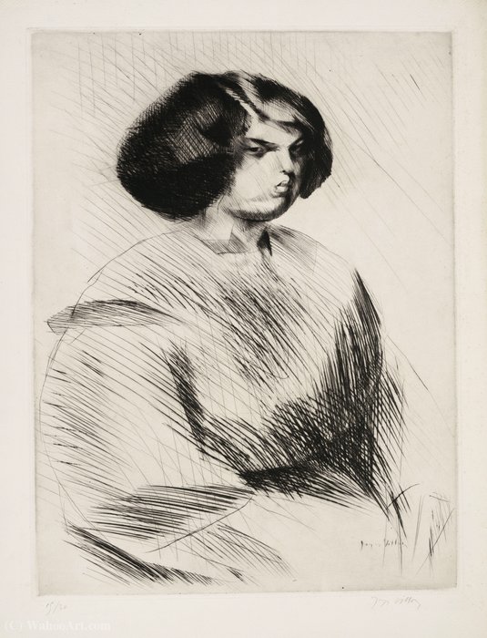 Renée De Trois Quarts — Jacques Villon