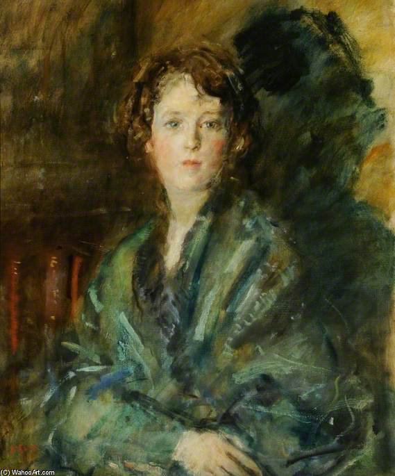 Miss Joan Claudia Johnson, In Green — Ambrose Mcevoy