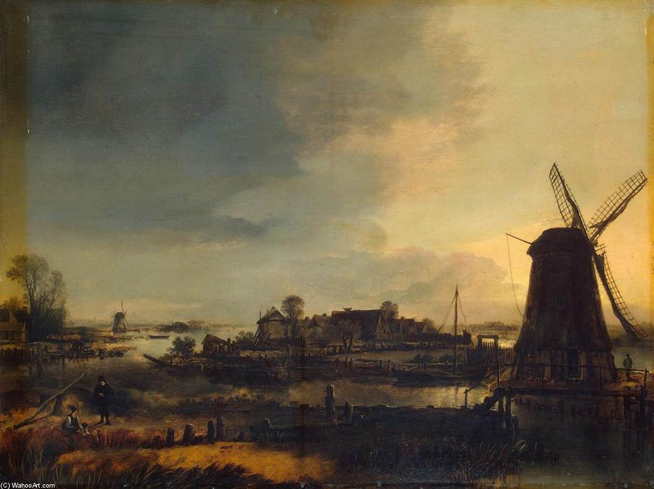Landscape With Windmill — Aert Van Der Neer