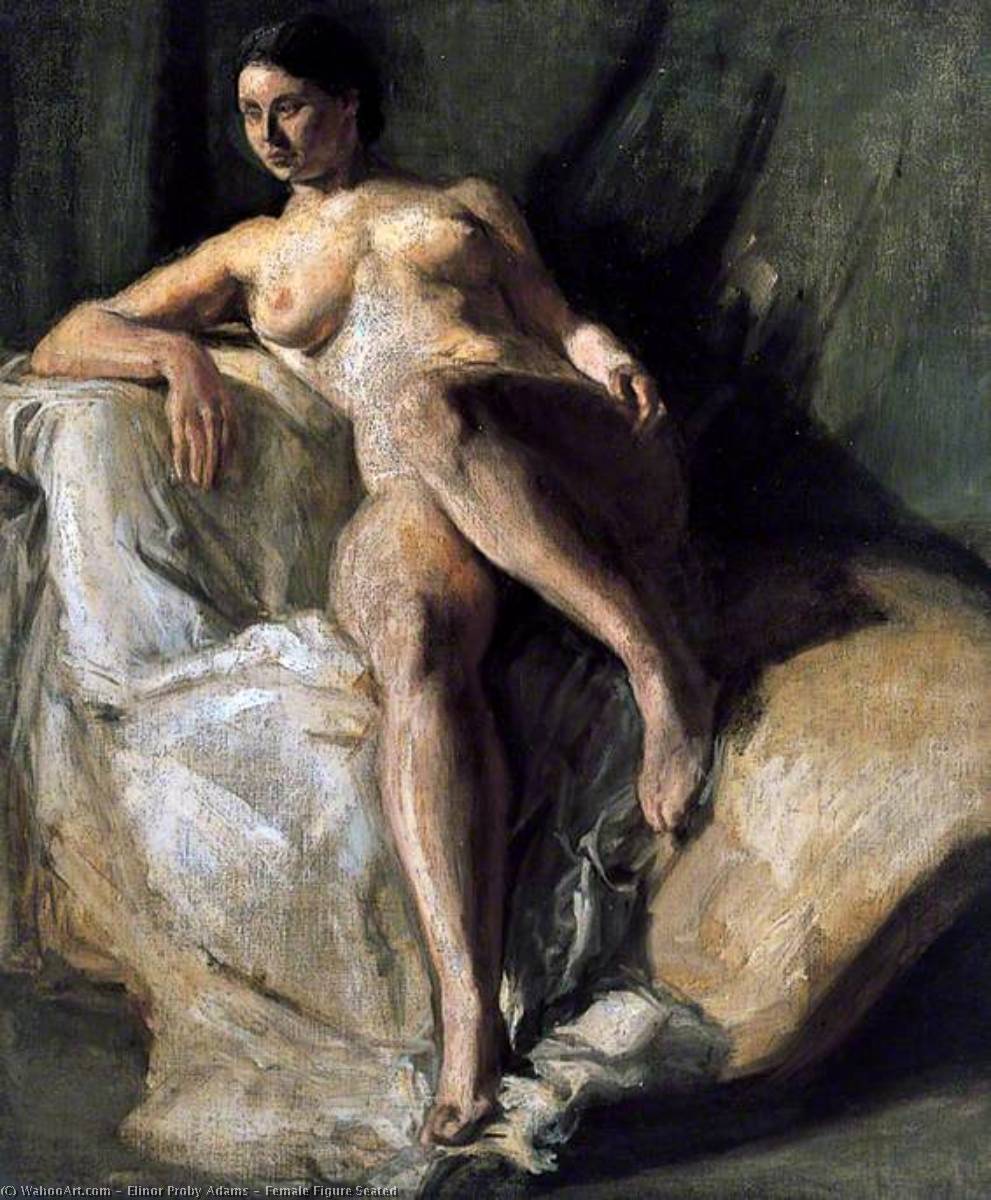 Female Figure Seated — Elinor Proby Adams