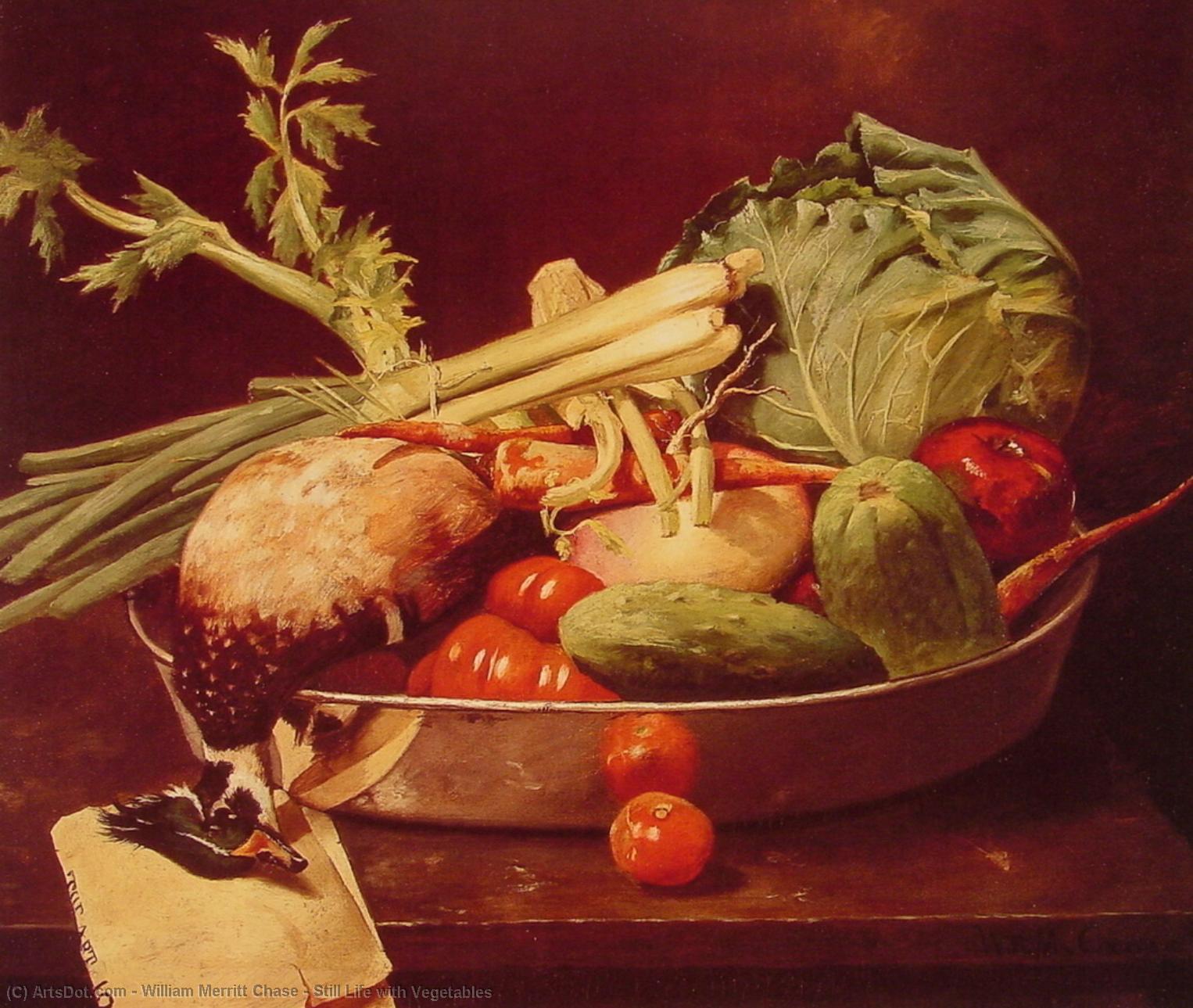Still Life With Vegetables — William Merritt Chase