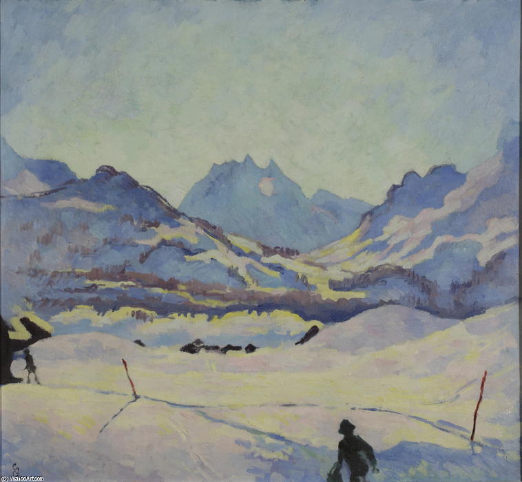 Winter Landscape In Maloja — Giovanni Giacometti