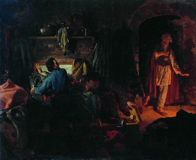 Family Of A Greedy Man — Nikolai Vasilevich Nevrev