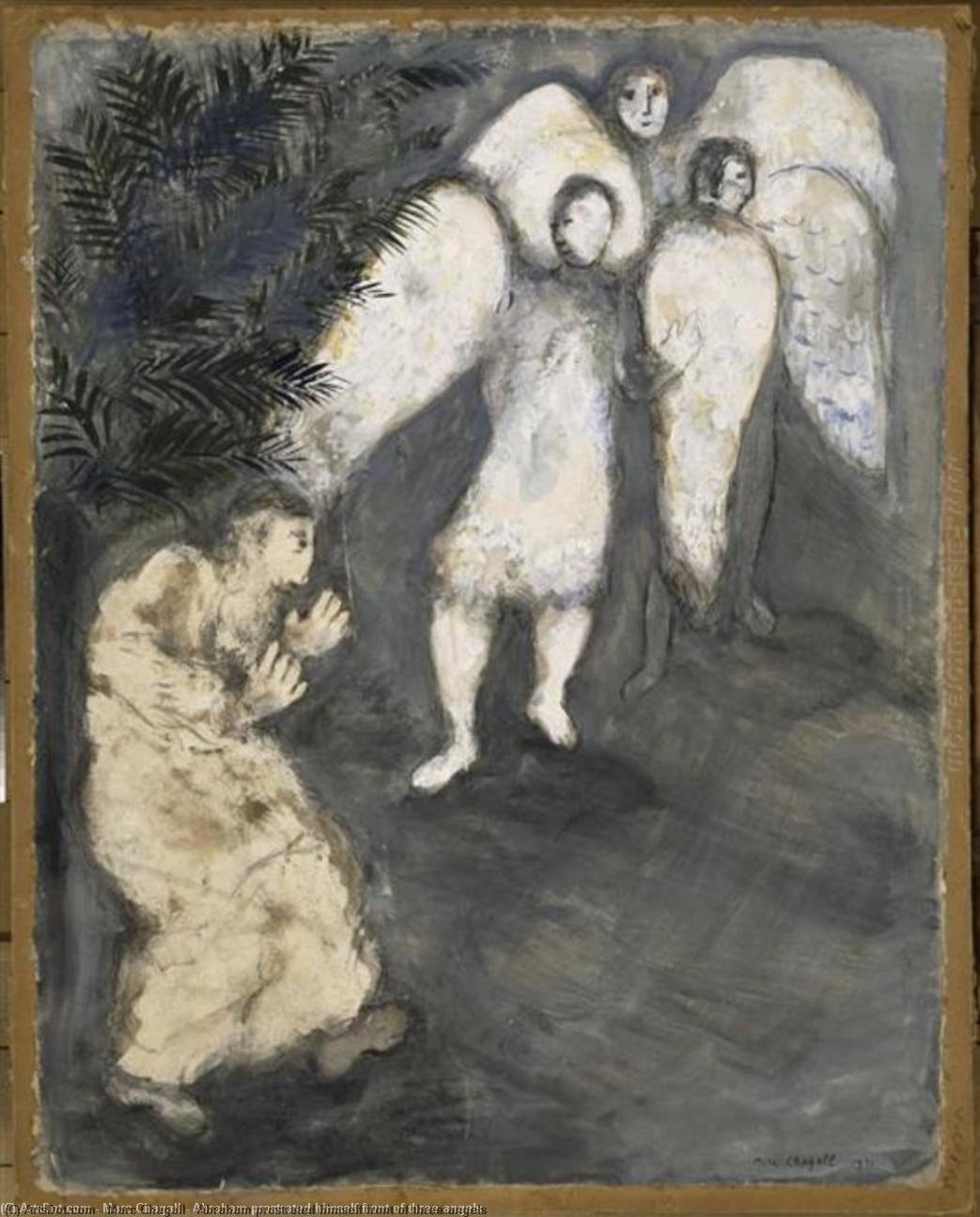 Abraham Se Prosternó Ante Tres Ángeles — Marc Chagall
