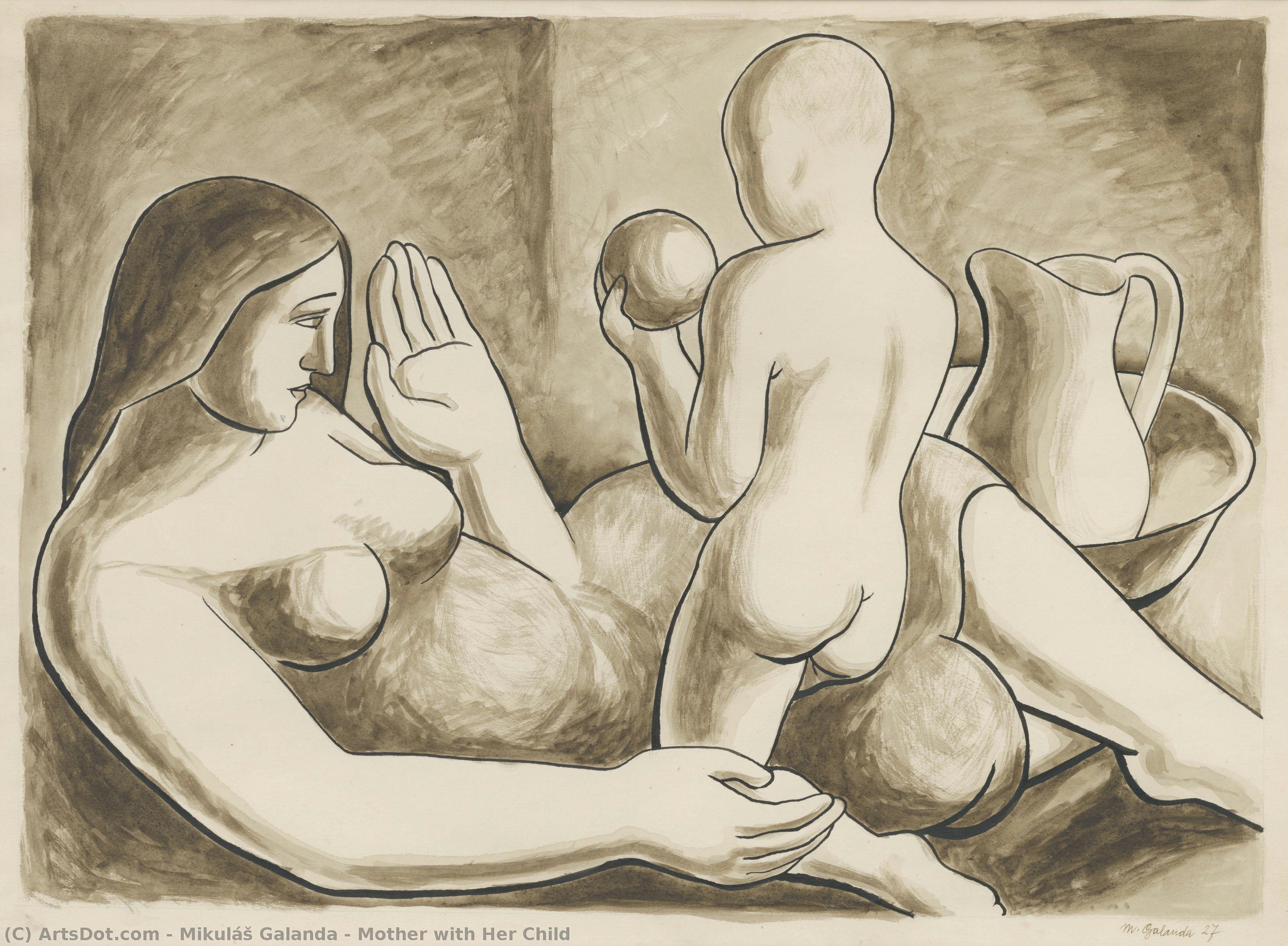 Mother With Her Child — Mikuláš Galanda