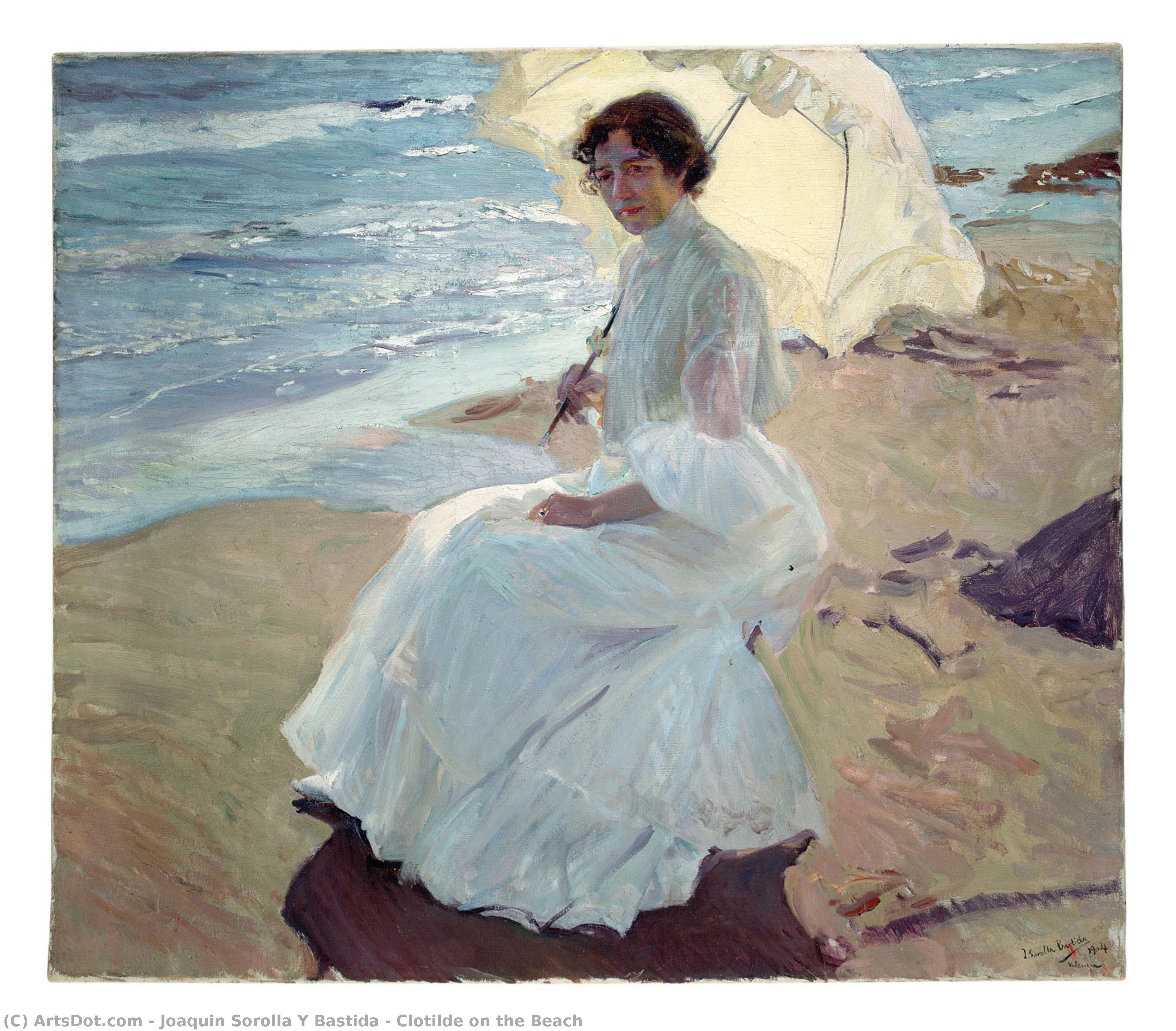 Clotilde On The Beach — Хоакин Соролла