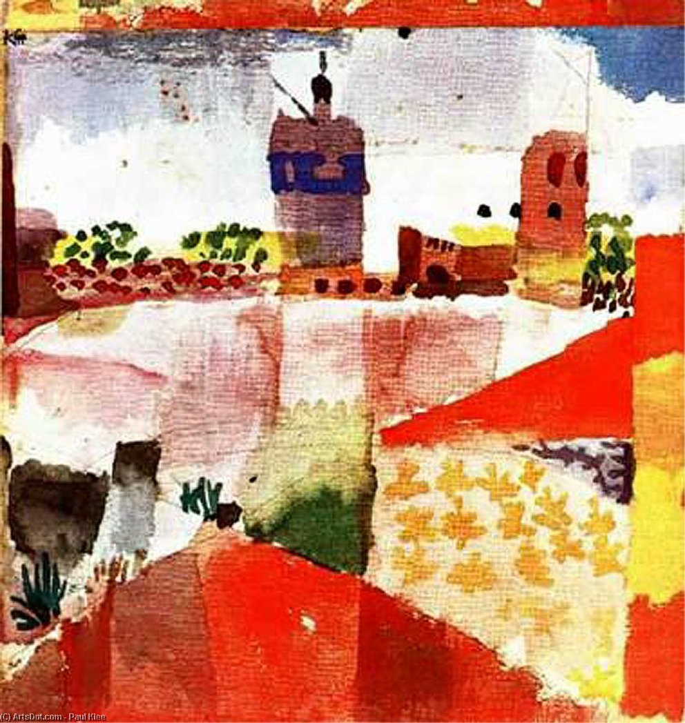Hammamet With Mosque — Paul Klee