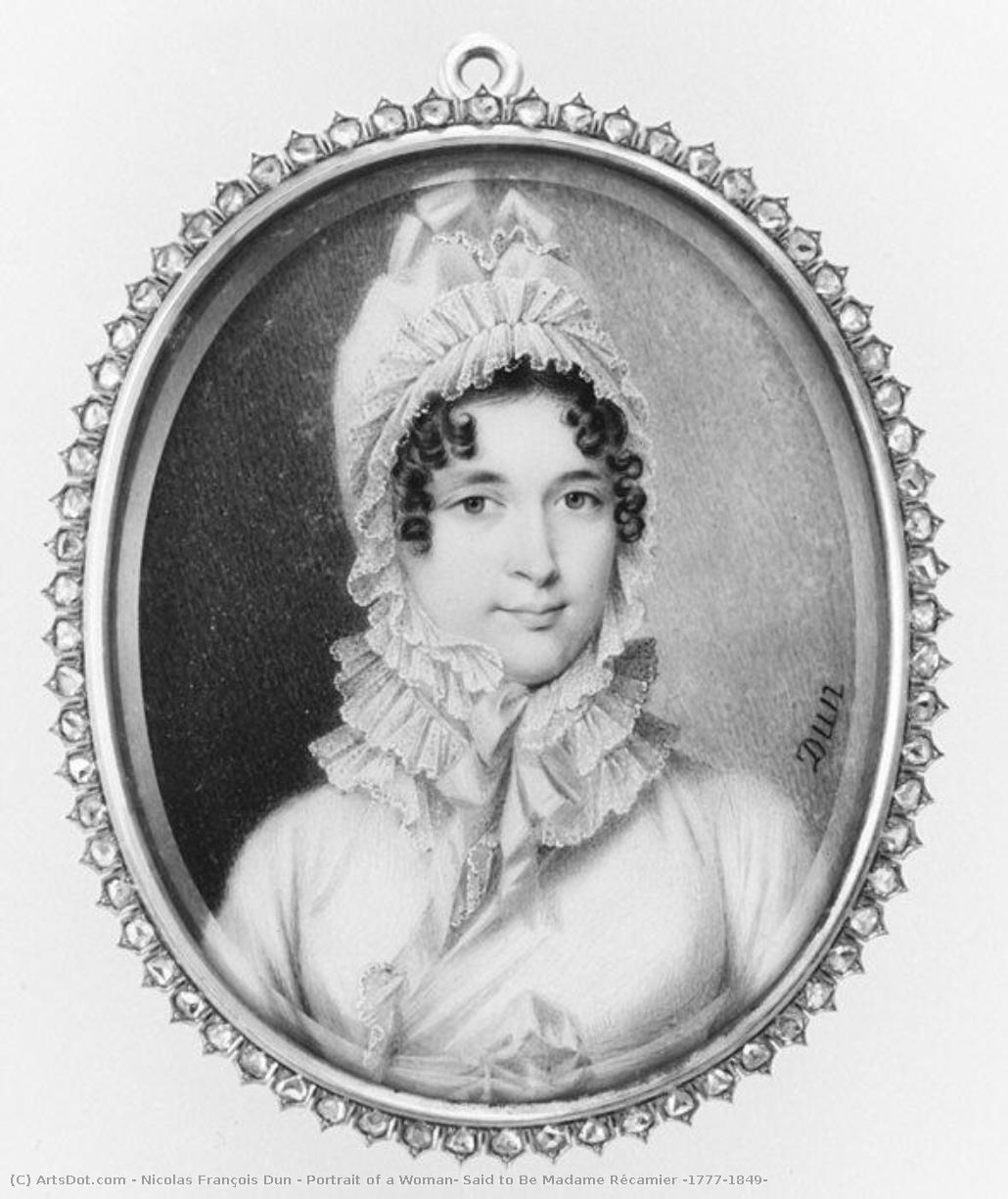 Portrait Of A Woman, Said To Be Madame Récamier (1777–1849) — Nicolas-françois Dun