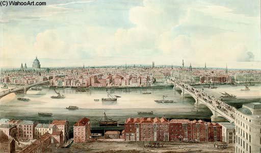 A Panorama Of The Thames Up River From London Bridgea Panorama Of The Thames Up River From London Bridge — Gideon Yates
