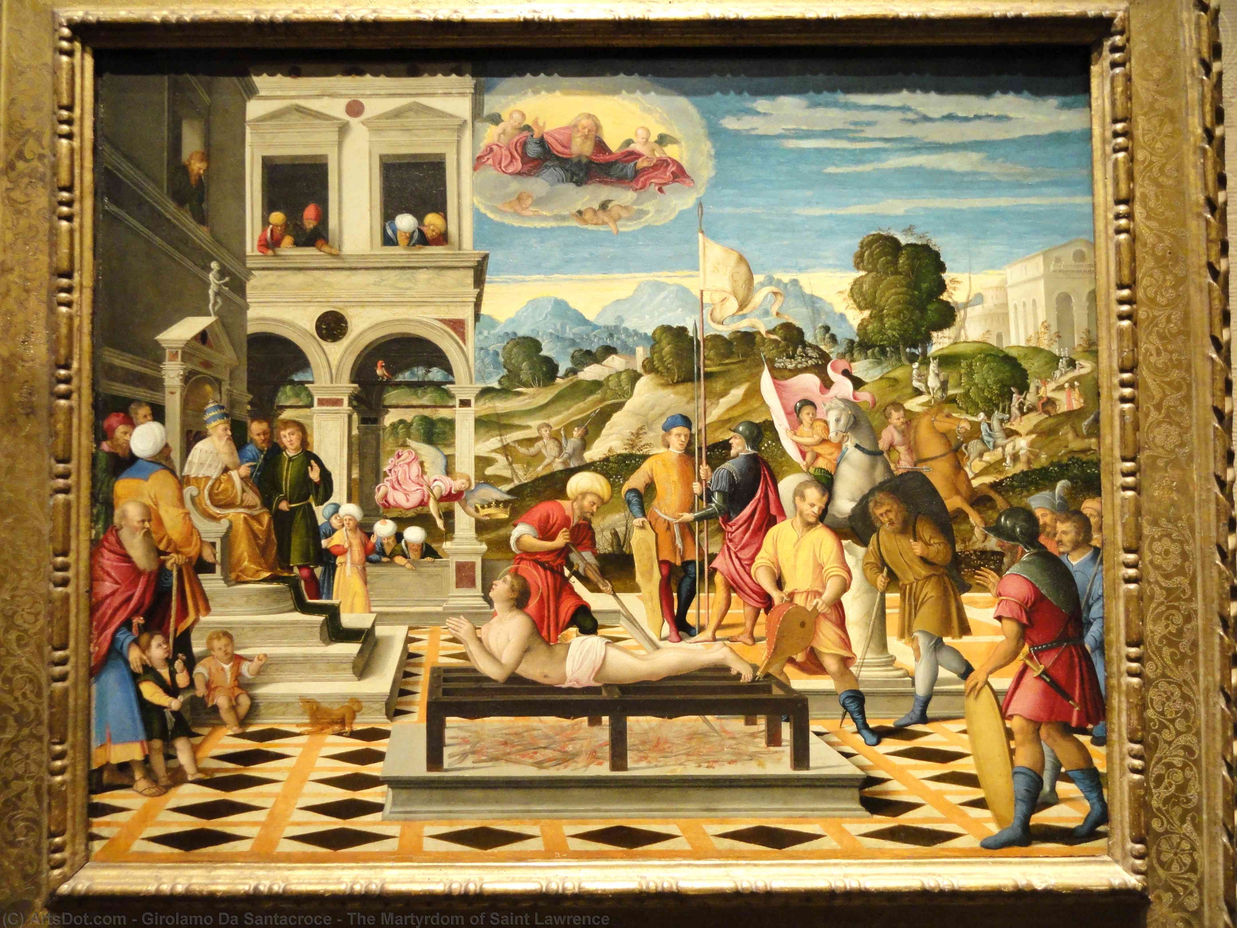 The Martyrdom Of Saint Lawrence — Girolamo Santacroce