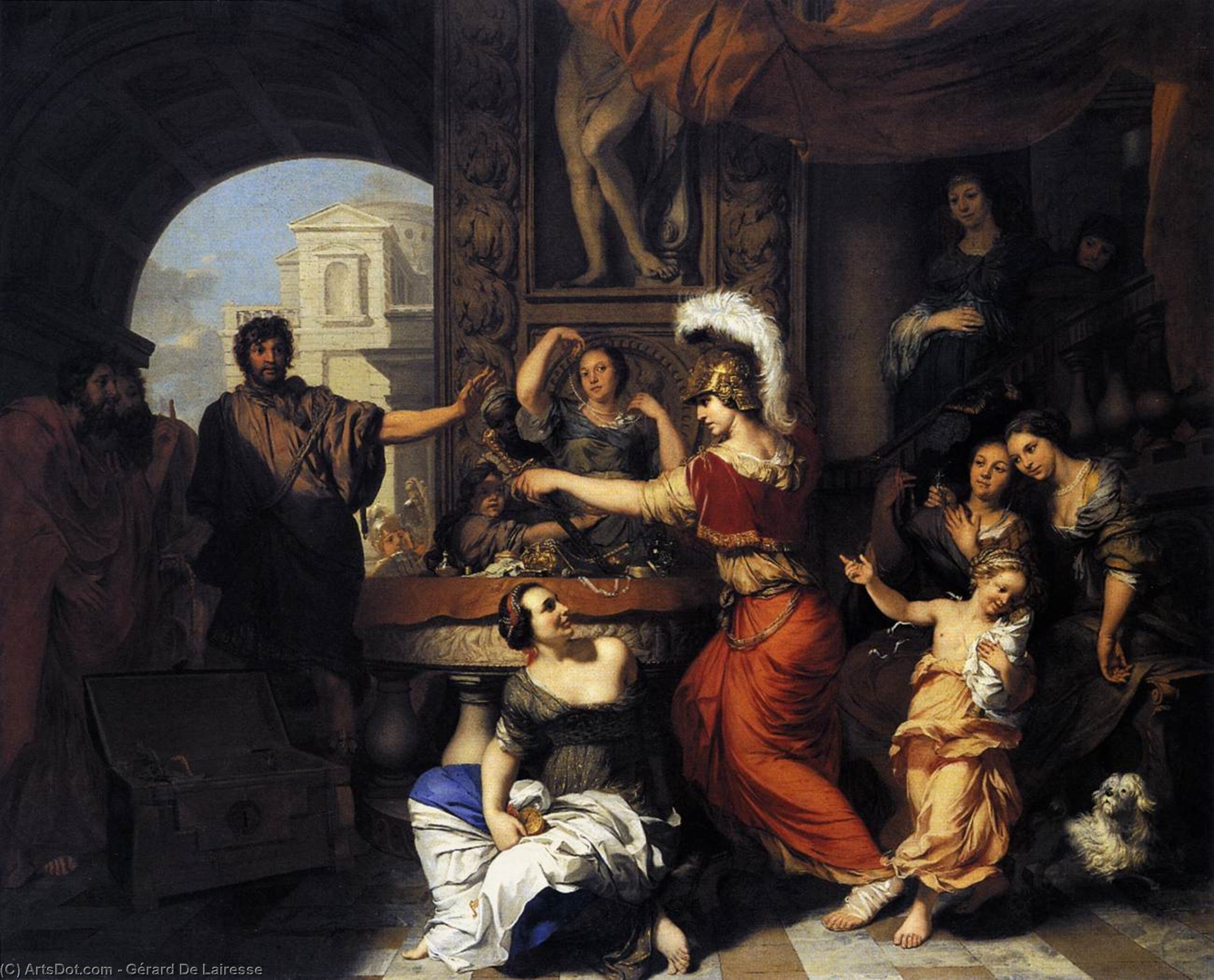 Achilles Discovered Among The Daughters Of Lycomedes — Gérard De Lairesse