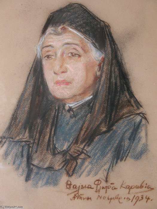 Portrait Of Anna Papadopoulou Mela — Thalia Flora Karavia