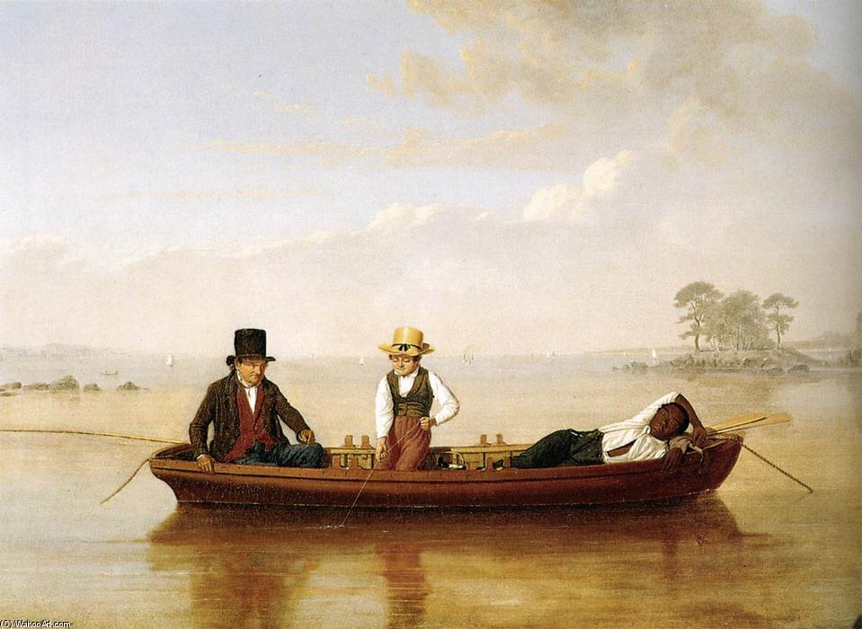 Fishing Party On Long Island Sound Off New Rochelle — James Goodwyn Clonney