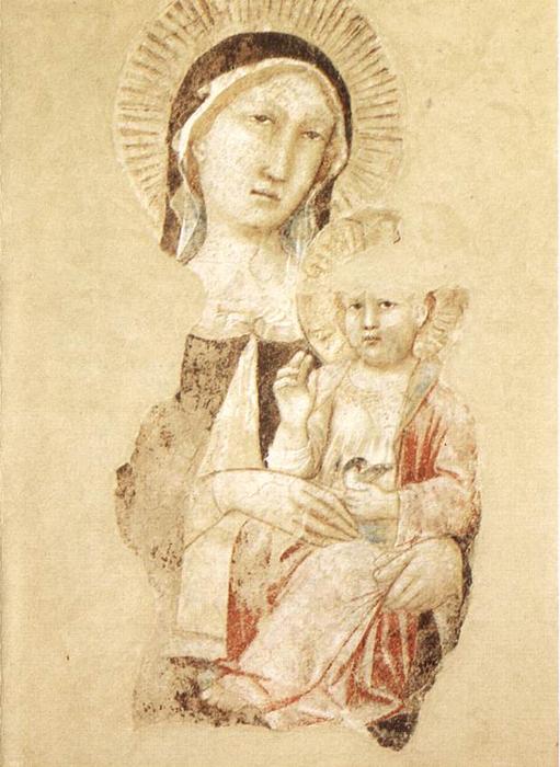 Madonna With Child (fragment) — Agnolo Gaddi