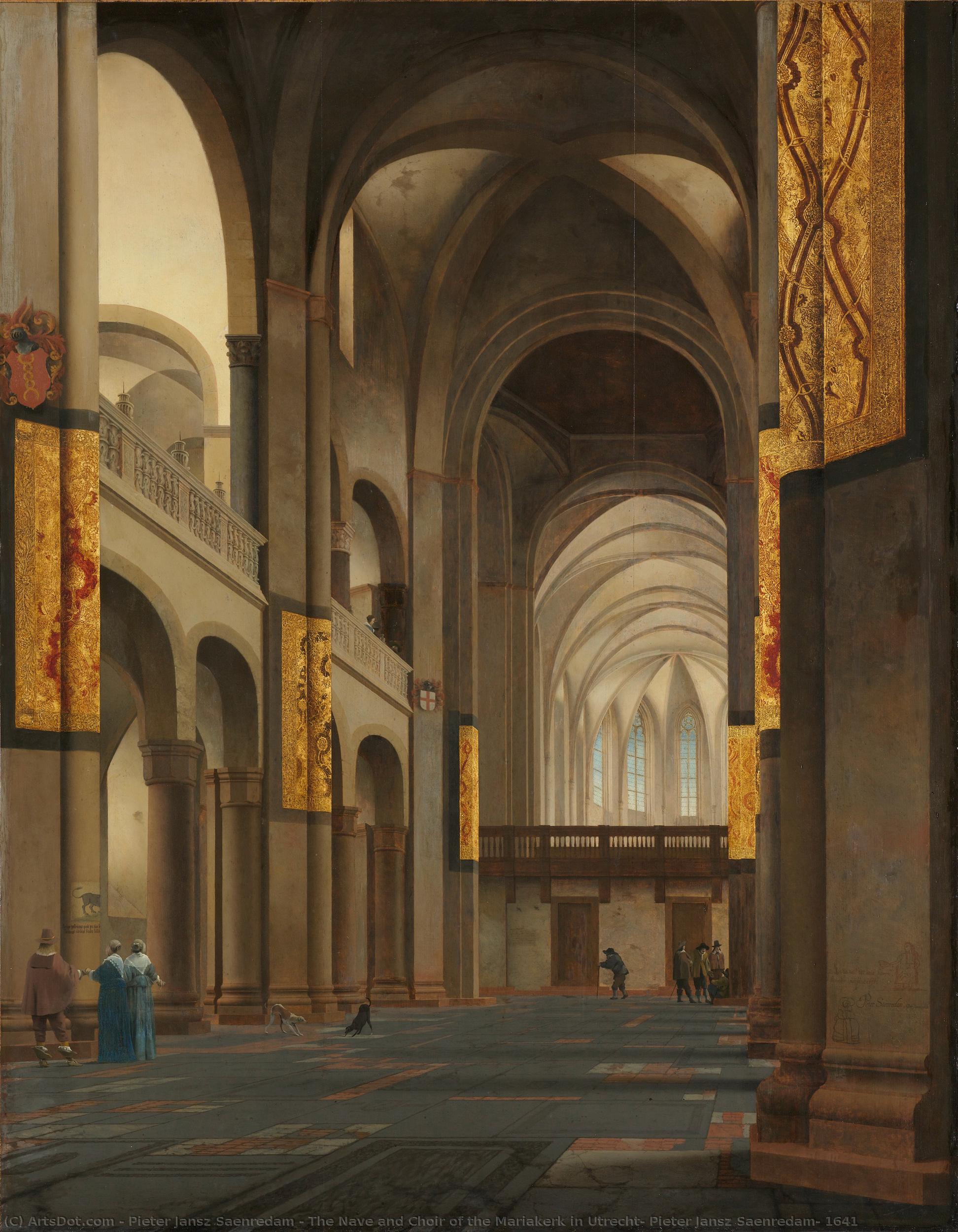 The Nave And Choir Of The Mariakerk In Utrecht, Pieter Jansz Saenredam, 1641 — Pieter Jansz. Saenredam