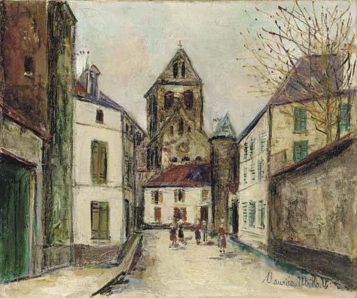 Church Of Auvers-sur-oise — Maurice Utrillo