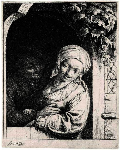 Village Romance — Adriaen Van Ostade