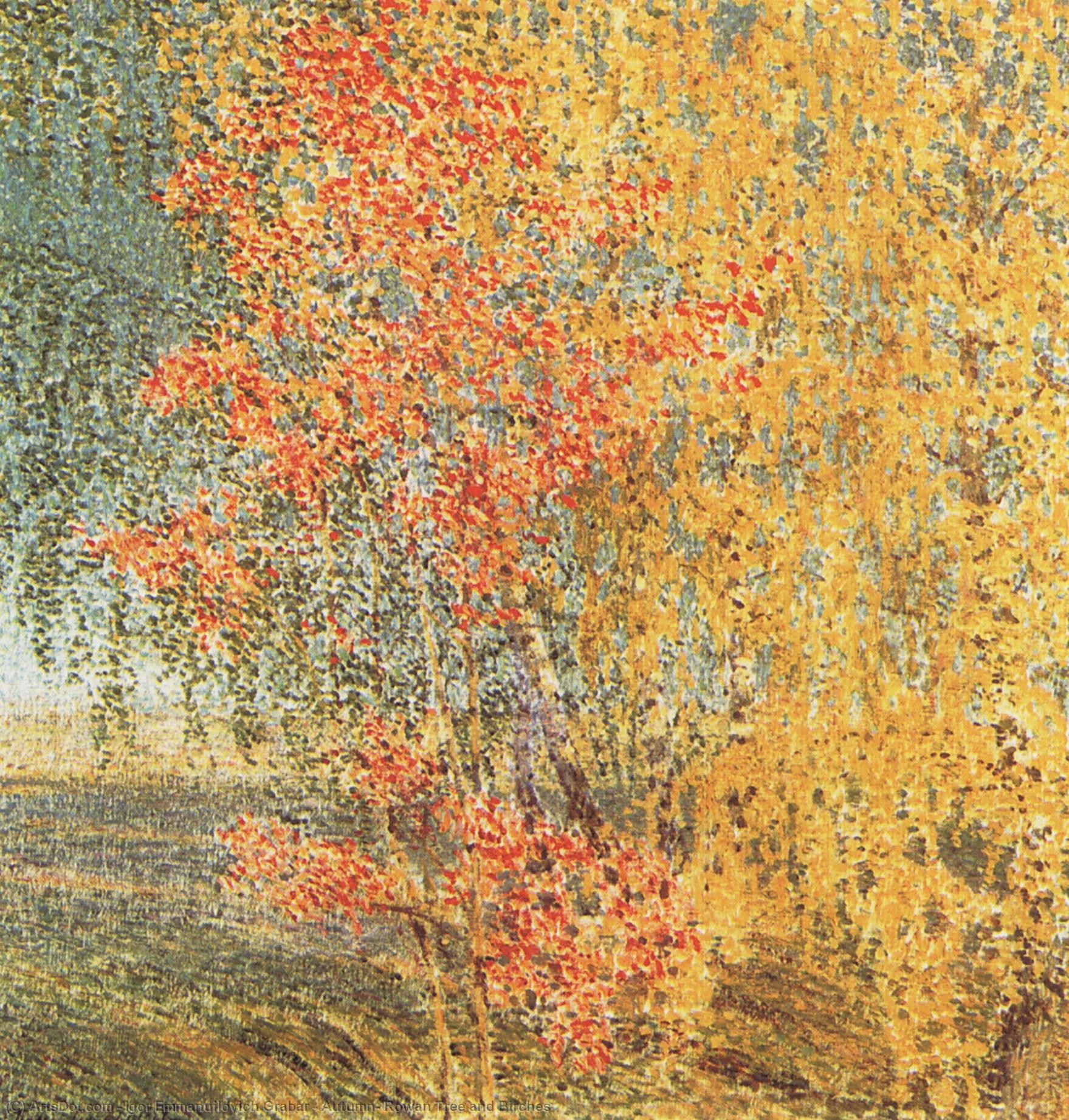 Autumn, Rowan Tree And Birches — Igor Emmanuilovich Grabar