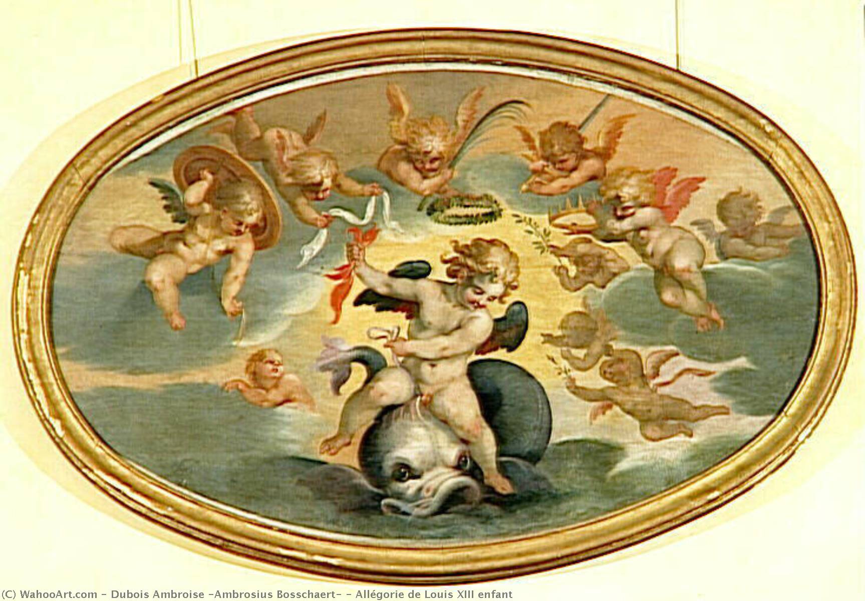 Allégorie De Louis Xiii Enfant — Dubois Ambroise (ambrosius Bosschaert)