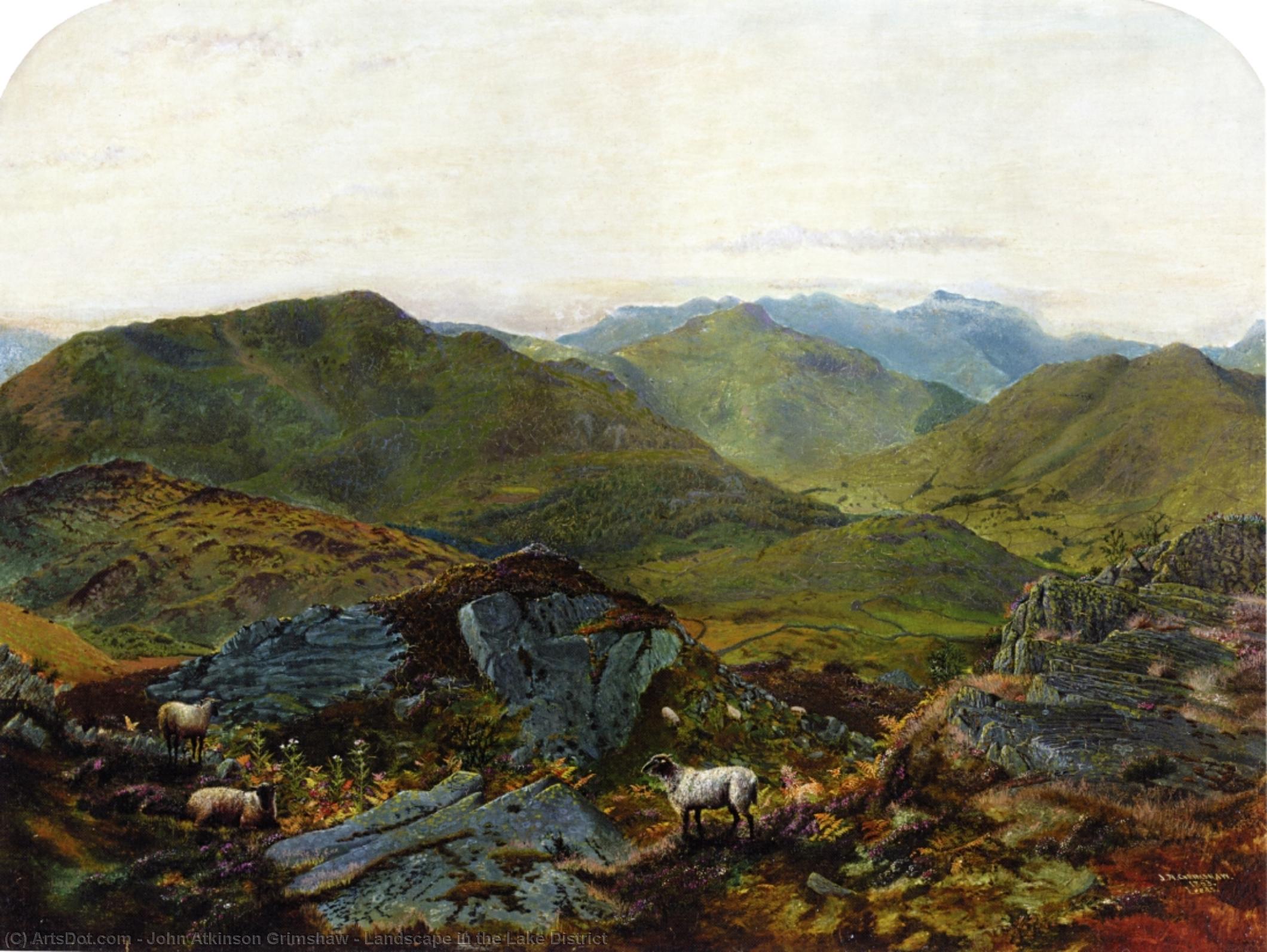 Landscape In The Lake District — Джон Аткинсон Гримшоу
