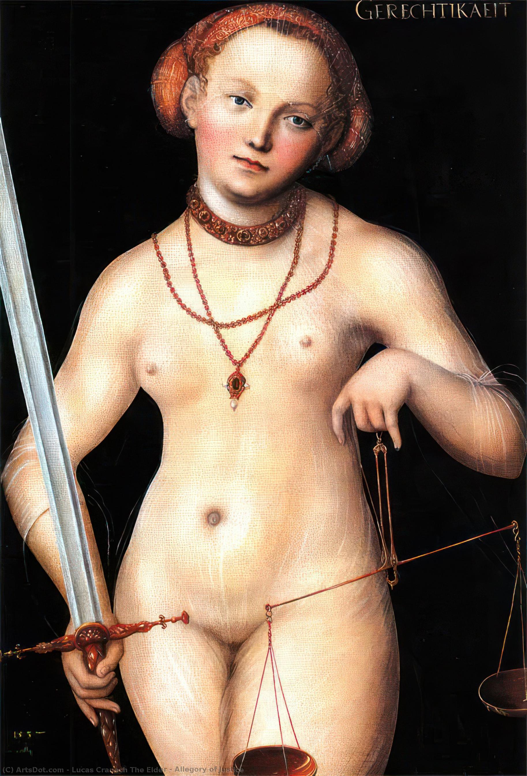 Allegory Of Justice — Lucas Cranach The Elder