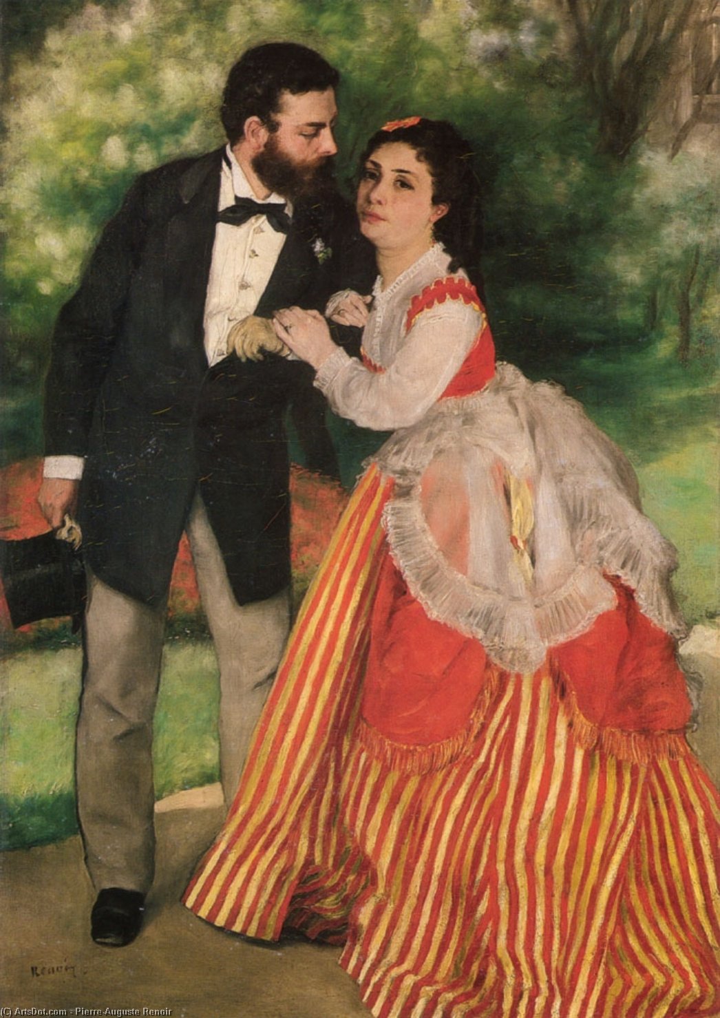Retrato De Alfred Y Marie Sisley — Pierre-auguste Renoir