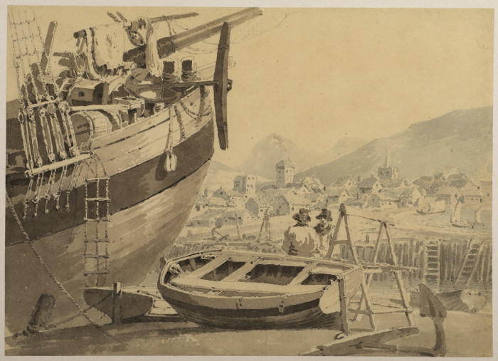 Coast Scene, With Boat In The Foreground — Joseph Mallord William Turner