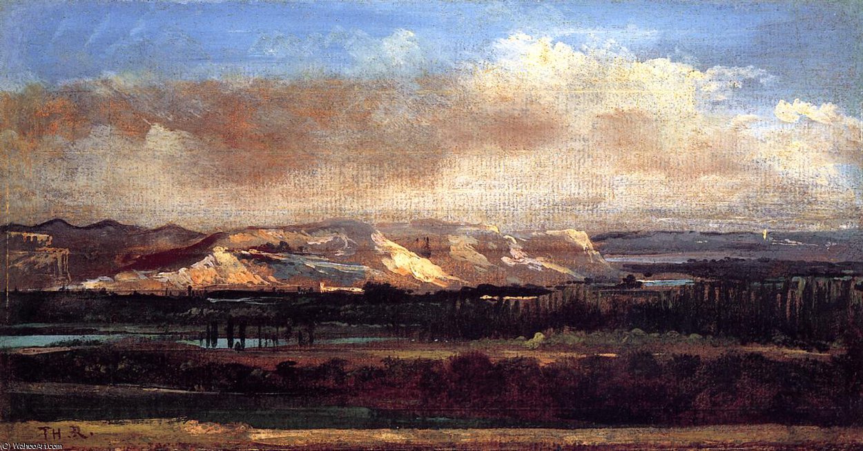 The Saleve Cliffs Near Geneva — Théodore Rousseau (pierre Etienne Théodore Rousseau)