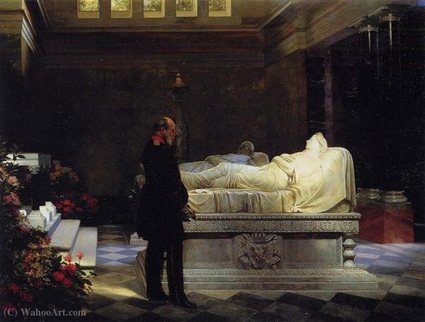 Wilhelm I At The Sarcophagus — Anton Von Werner