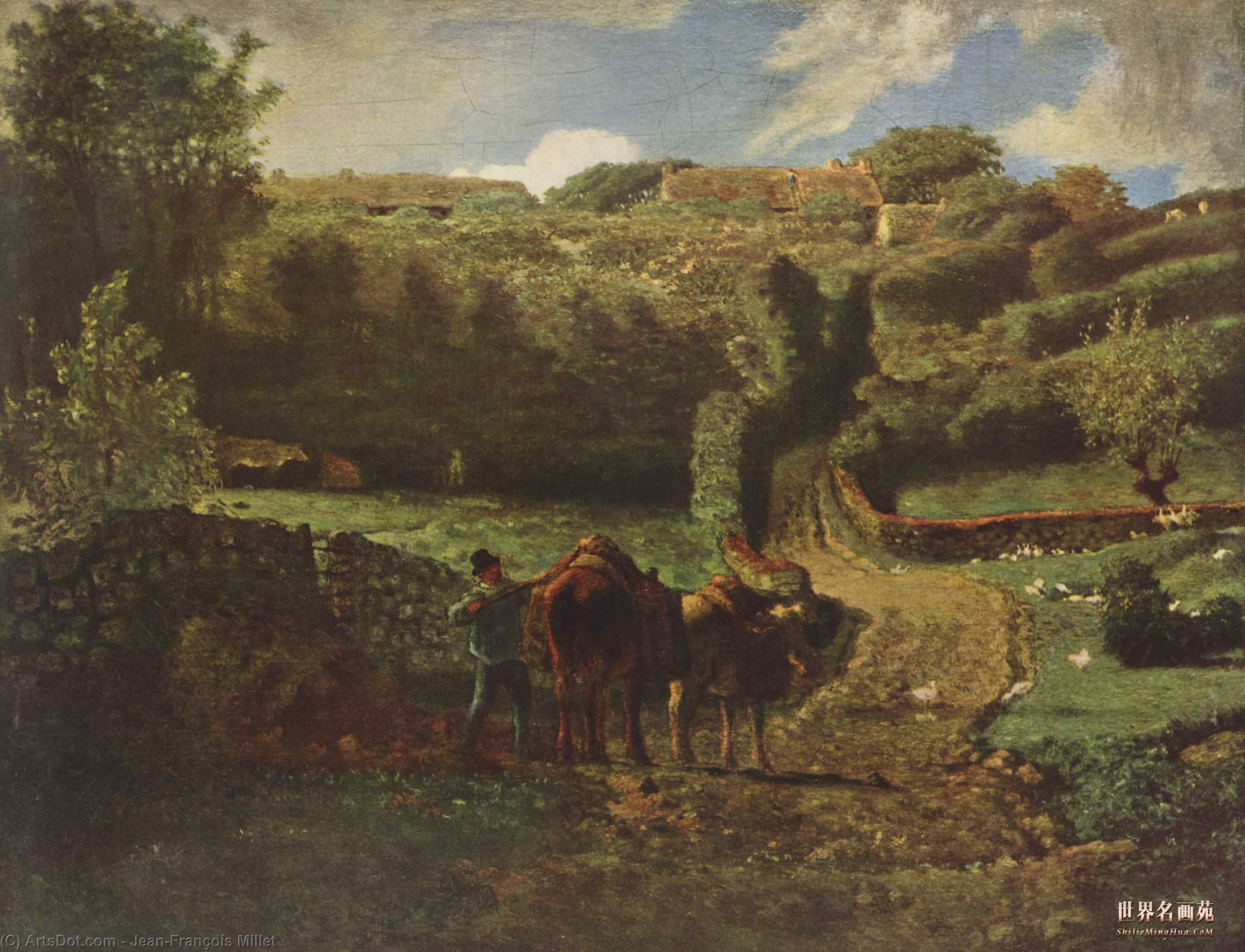 Manor Farm Cousin In Greville — Jean-françois Millet