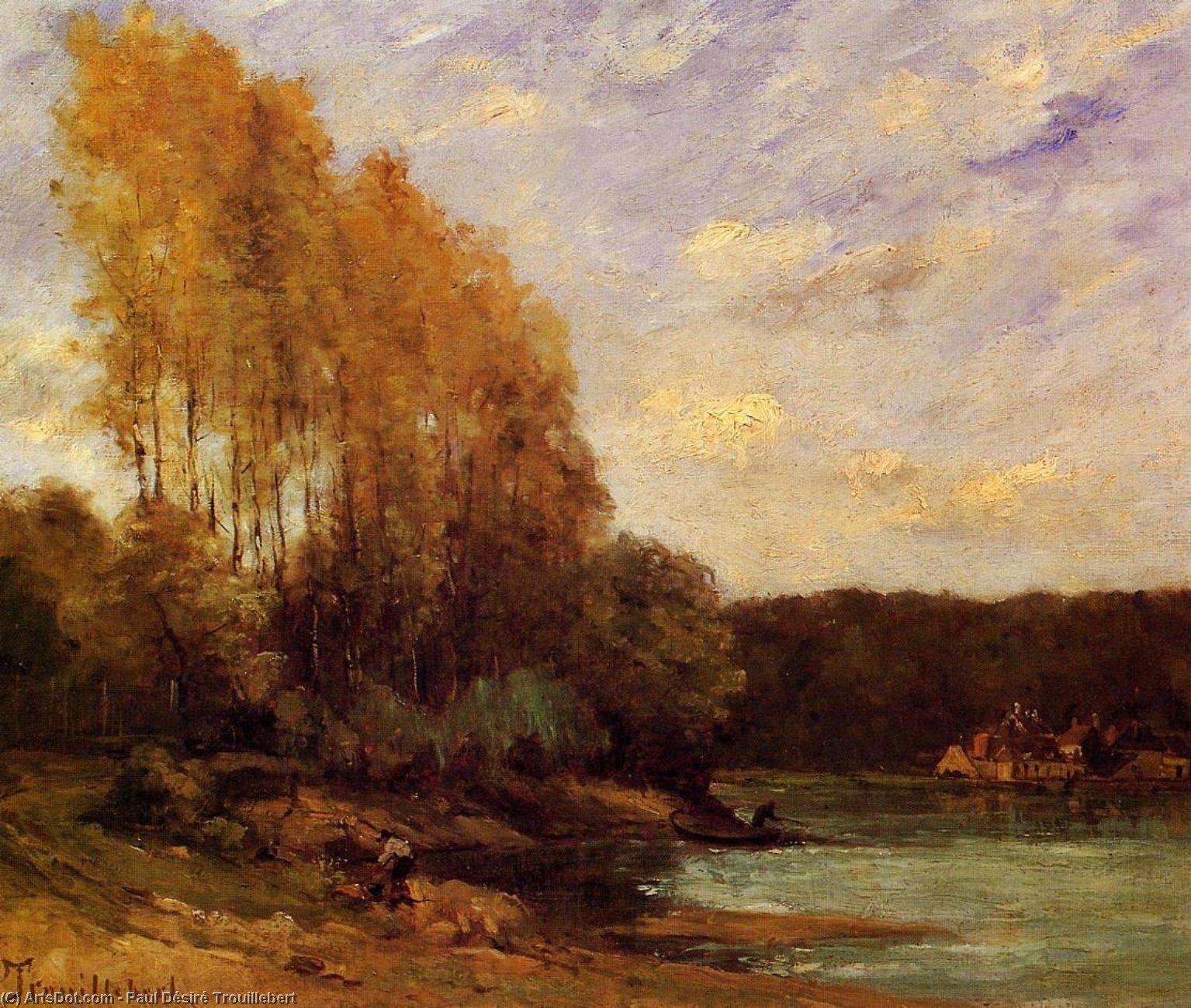 Early Autumn On A Lake — Paul Désiré Trouillebert