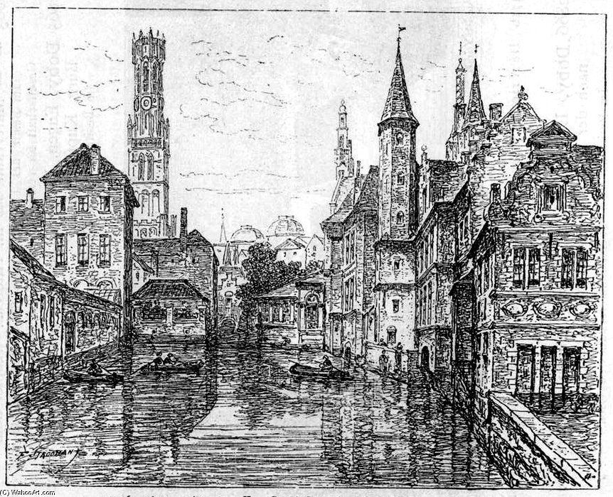 Quai Rosaire In Brugge — François Stroobant