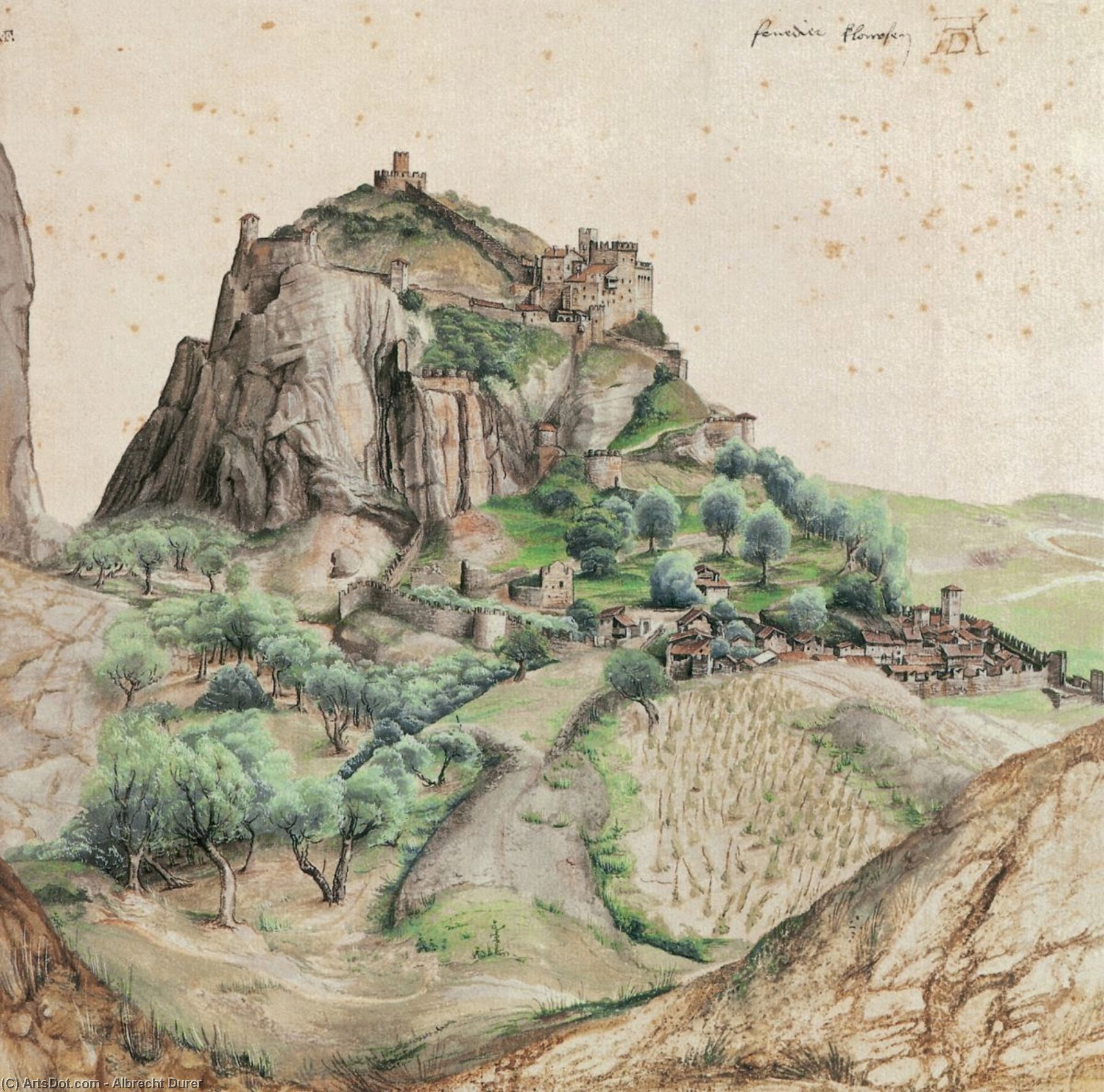 Castle And Town Of Arco — Albrecht Dürer