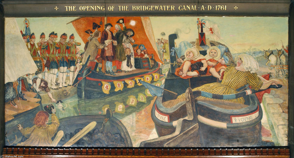 The Opening Of The Bridgewater Canal — Ford Madox Brown