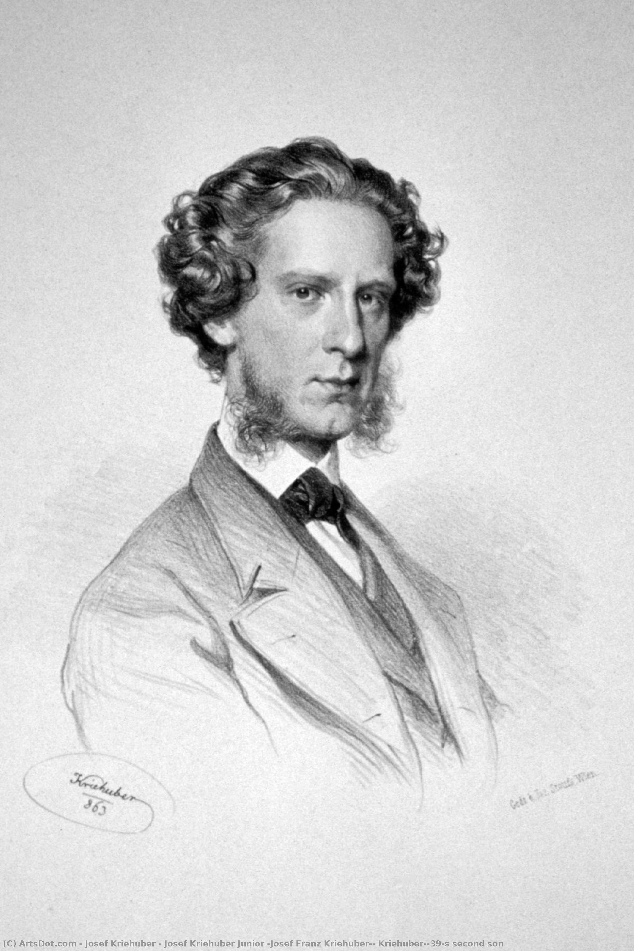 Josef Kriehuber Junior (josef Franz Kriehuber), Kriehuber's Second Son — Josef Kriehuber