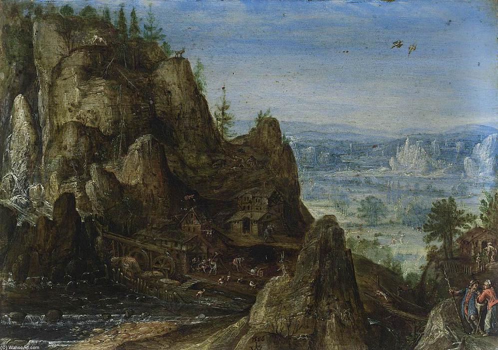 Rocky Landscape — Лукас Ван Валкенборх