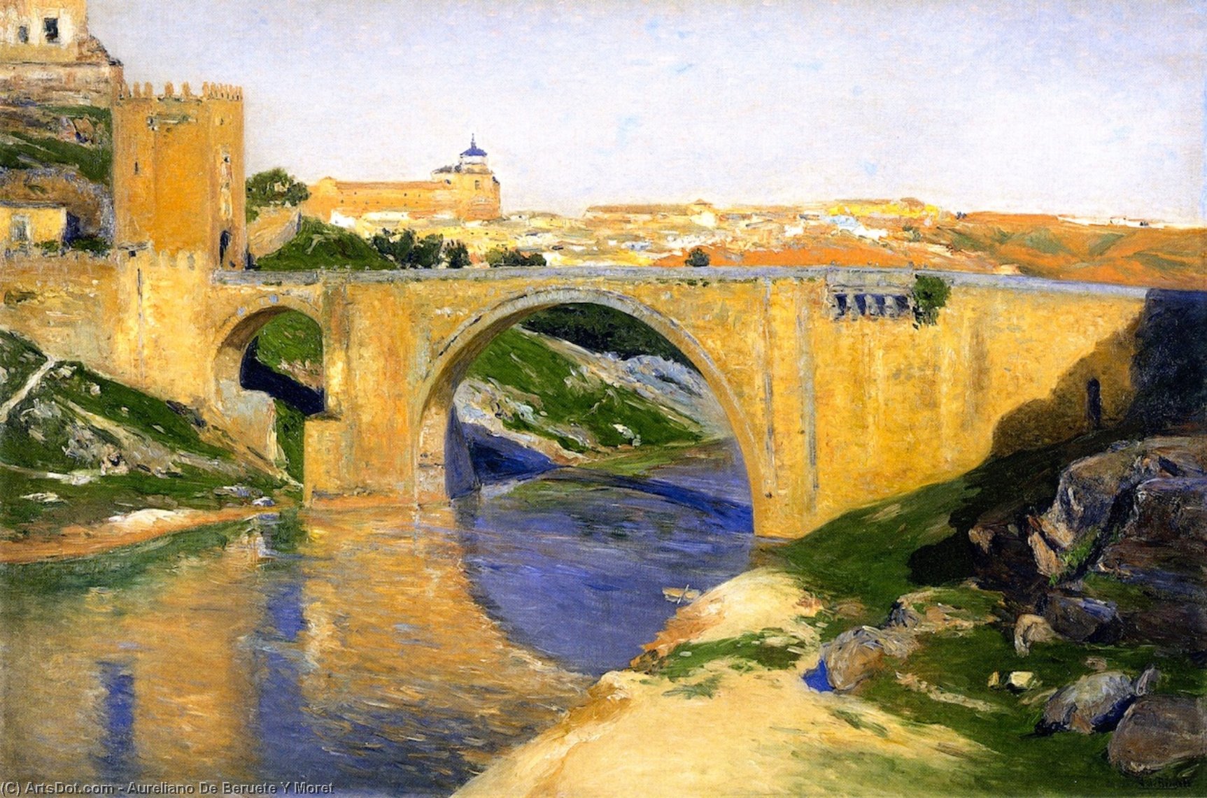 El Puente De Alcantara, Toledo — Aureliano De Beruete Y Moret