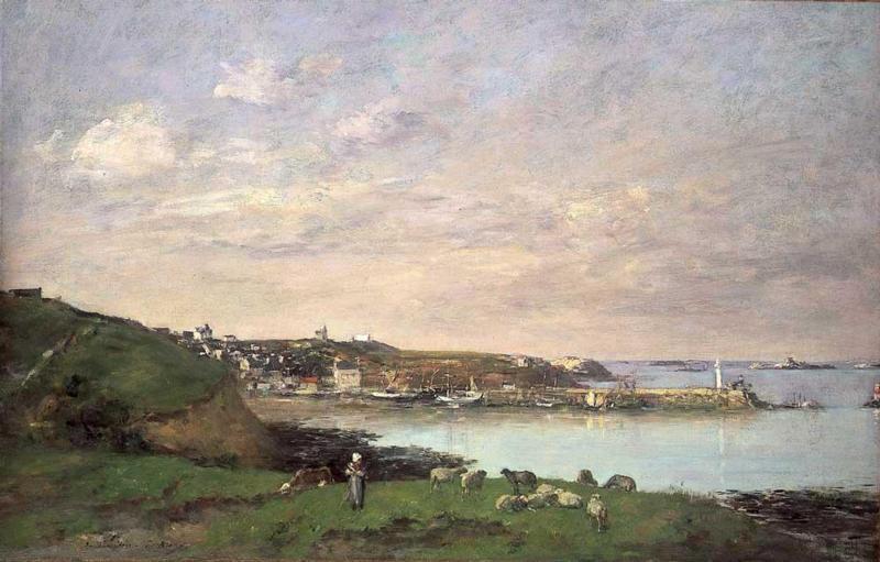 View At Saint-quay-portriaux — Eugène Louis Boudin