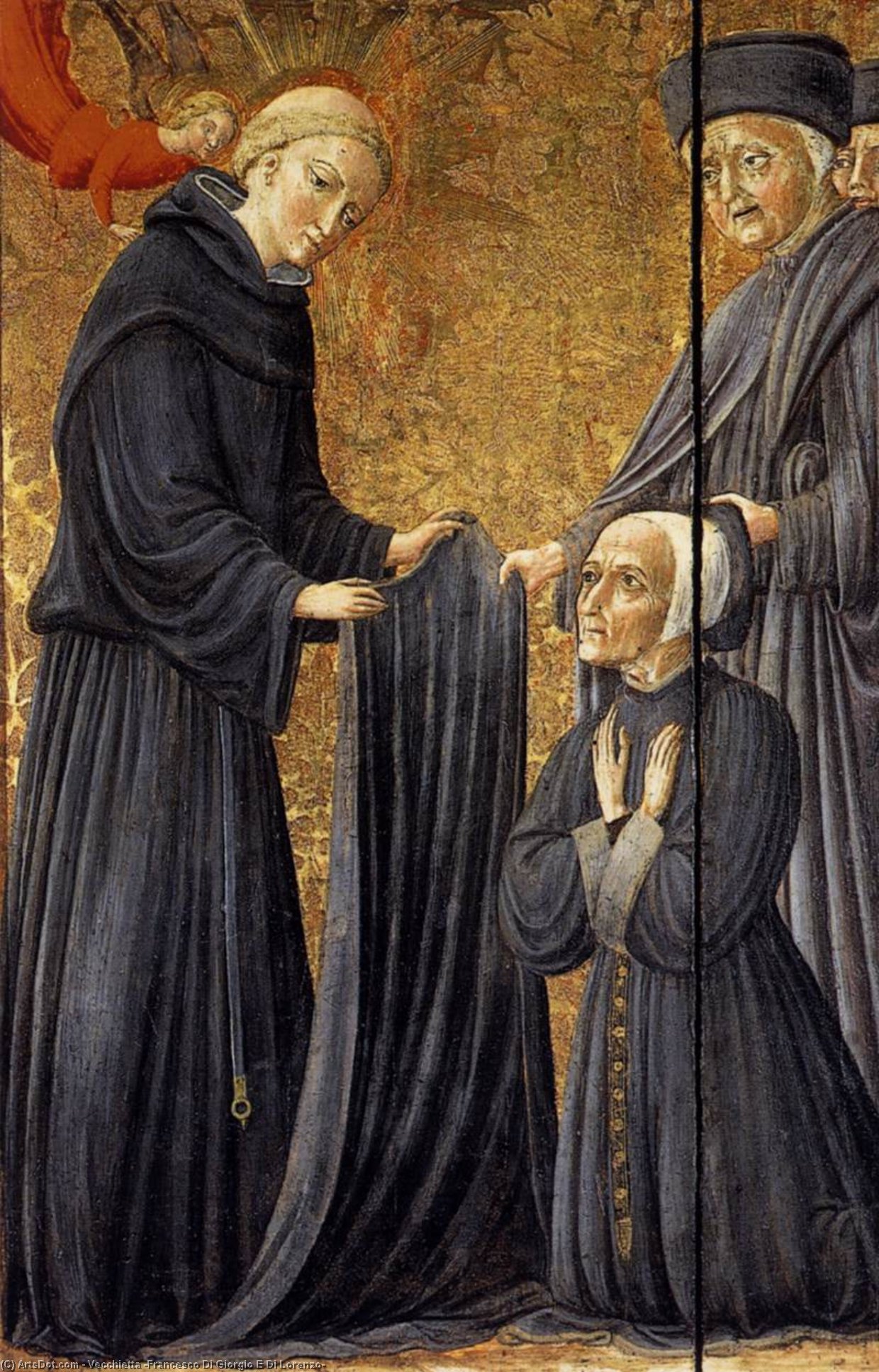 The Blessed Agostino Novello Assigning The Habit Of The Hospital To The Rector — Vecchietta (francesco Di Giorgio E Di Lorenzo)