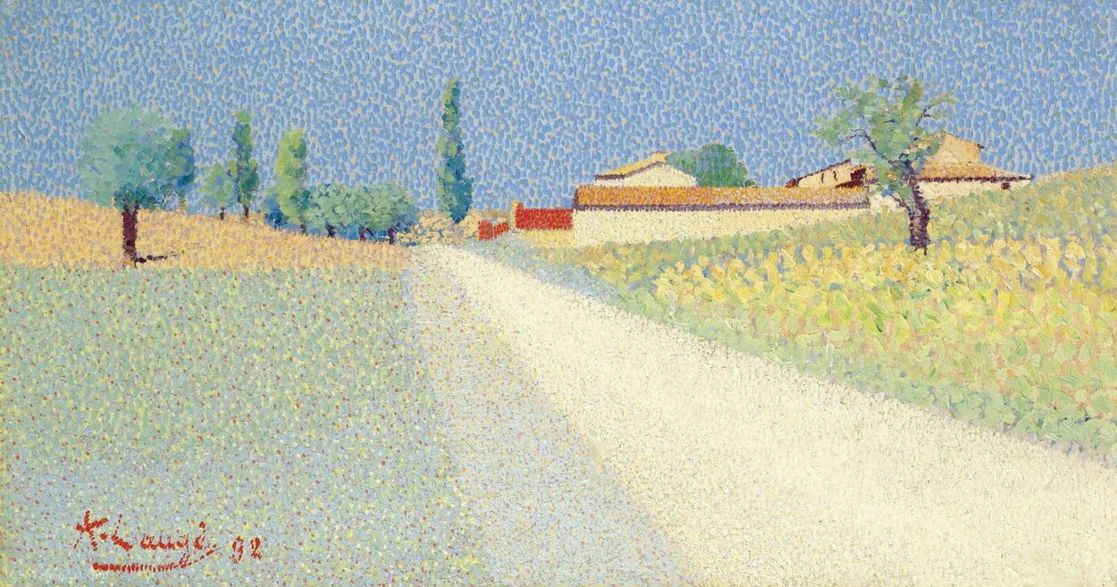 The Road In Compagne, (1892) — Achille Laugé