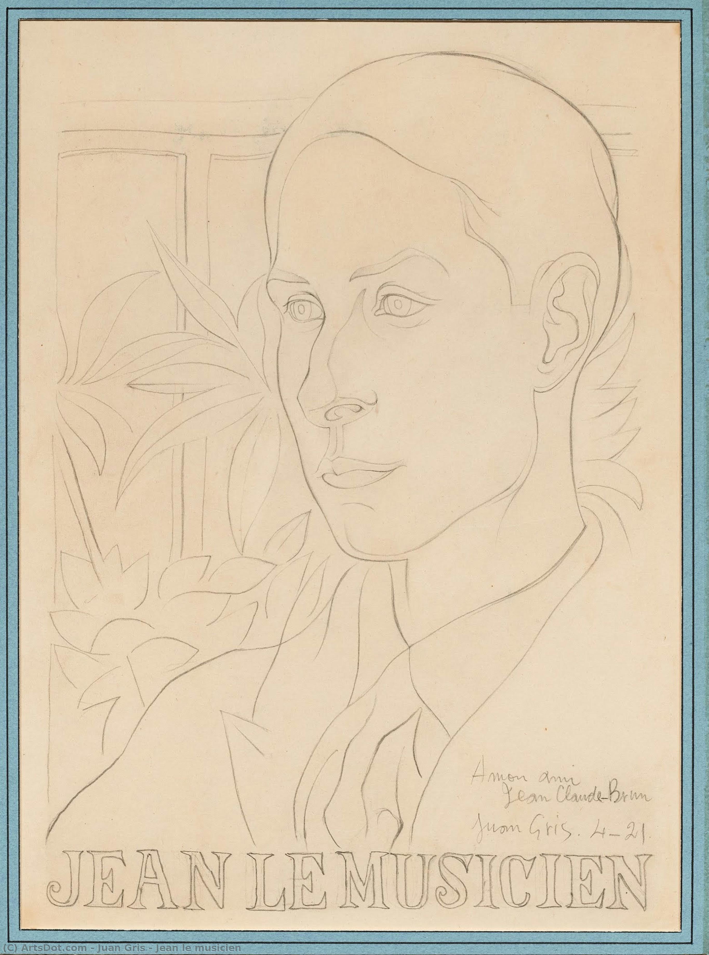 Jean Le Musicien — Juan Gris