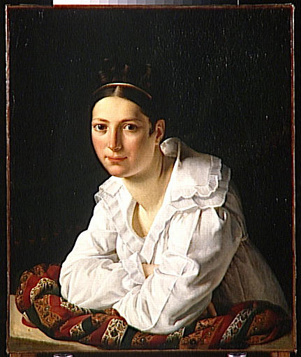 Portrait De Madame Claude Marie Dubufe, Nee Edmee Francoise Dumenillet — Claude Marie Paul Dubufe