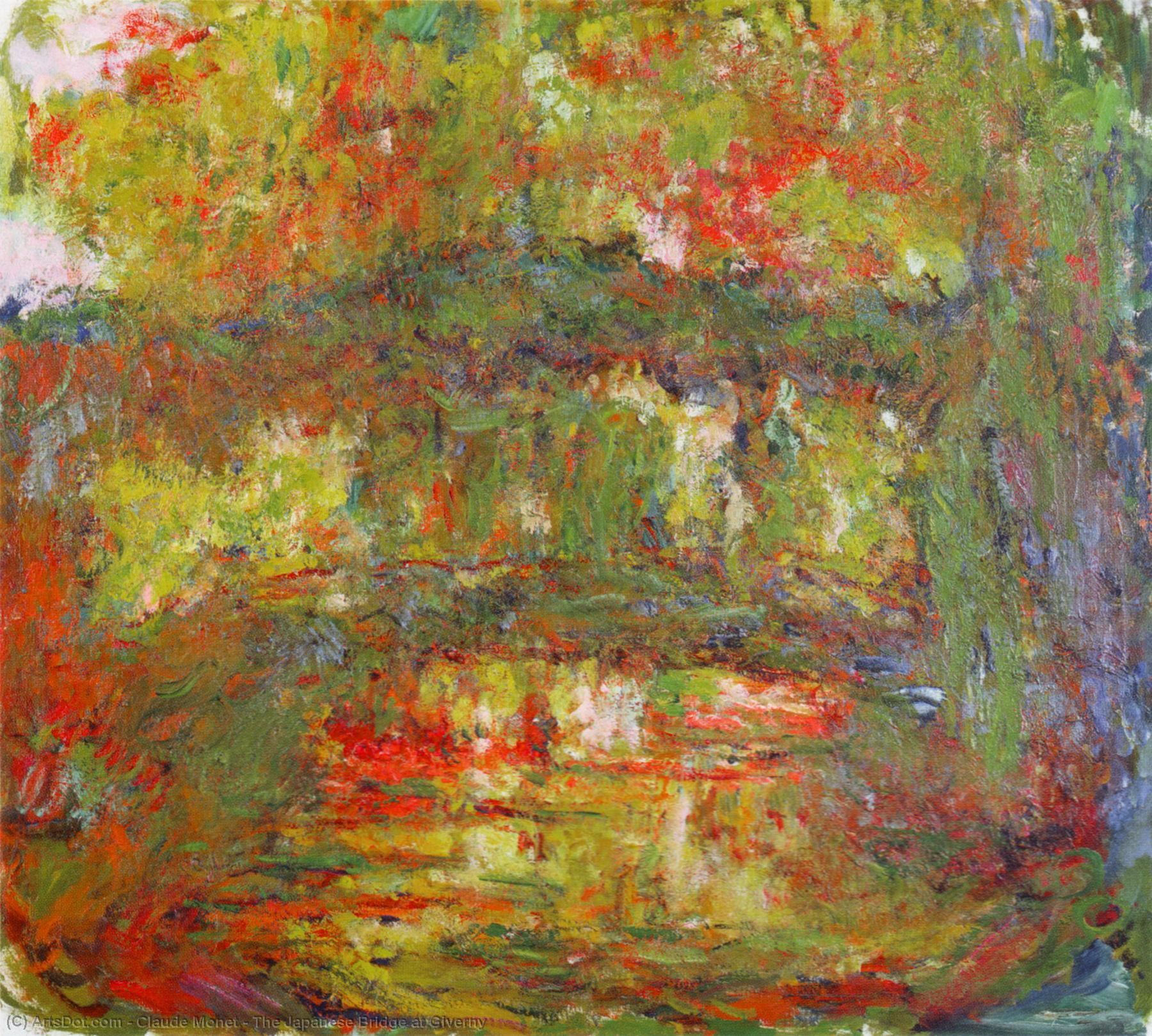 The Japanese Bridge At Giverny — Claude Monet