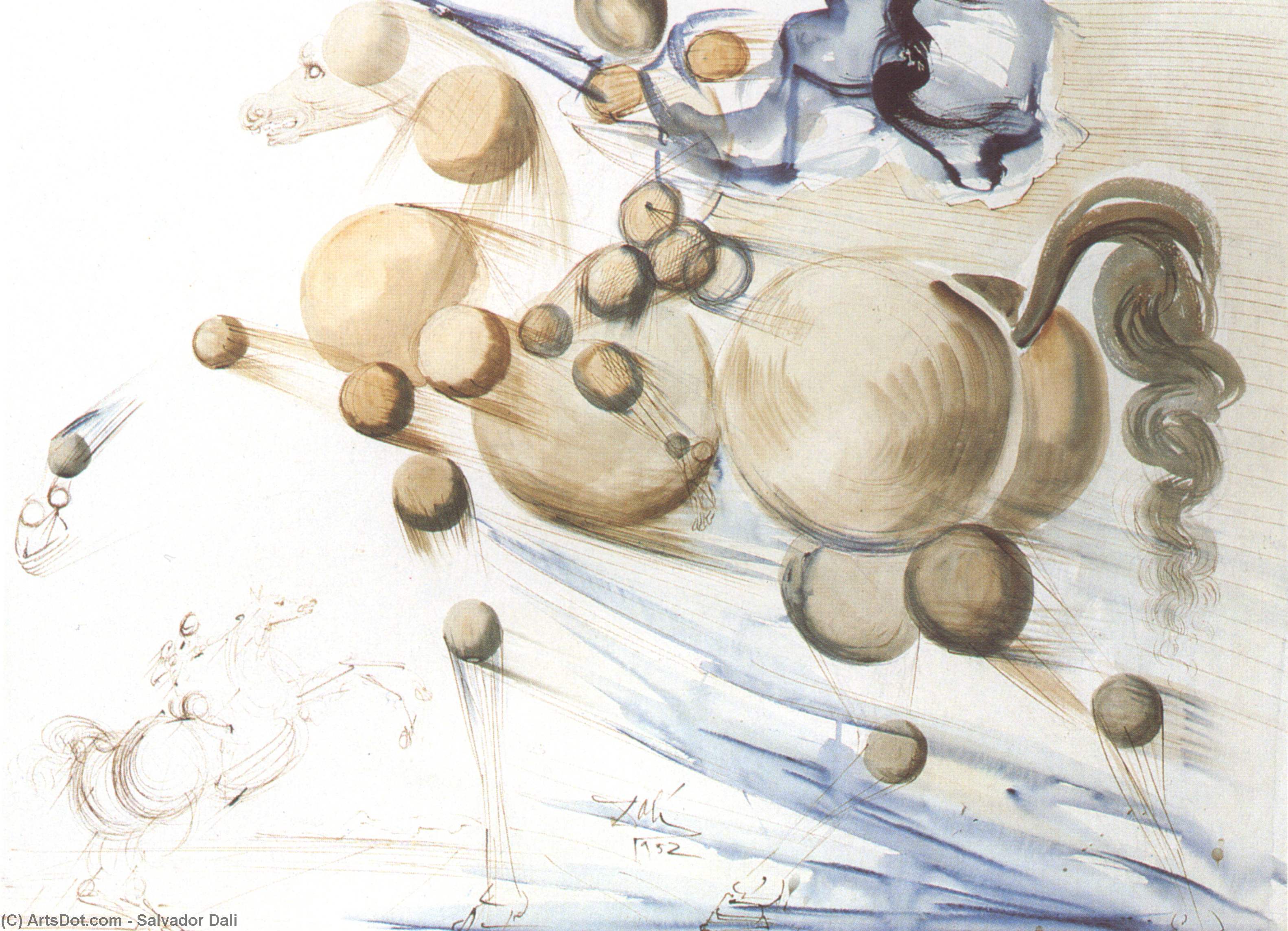 Transparent Horse — Salvador Dalí