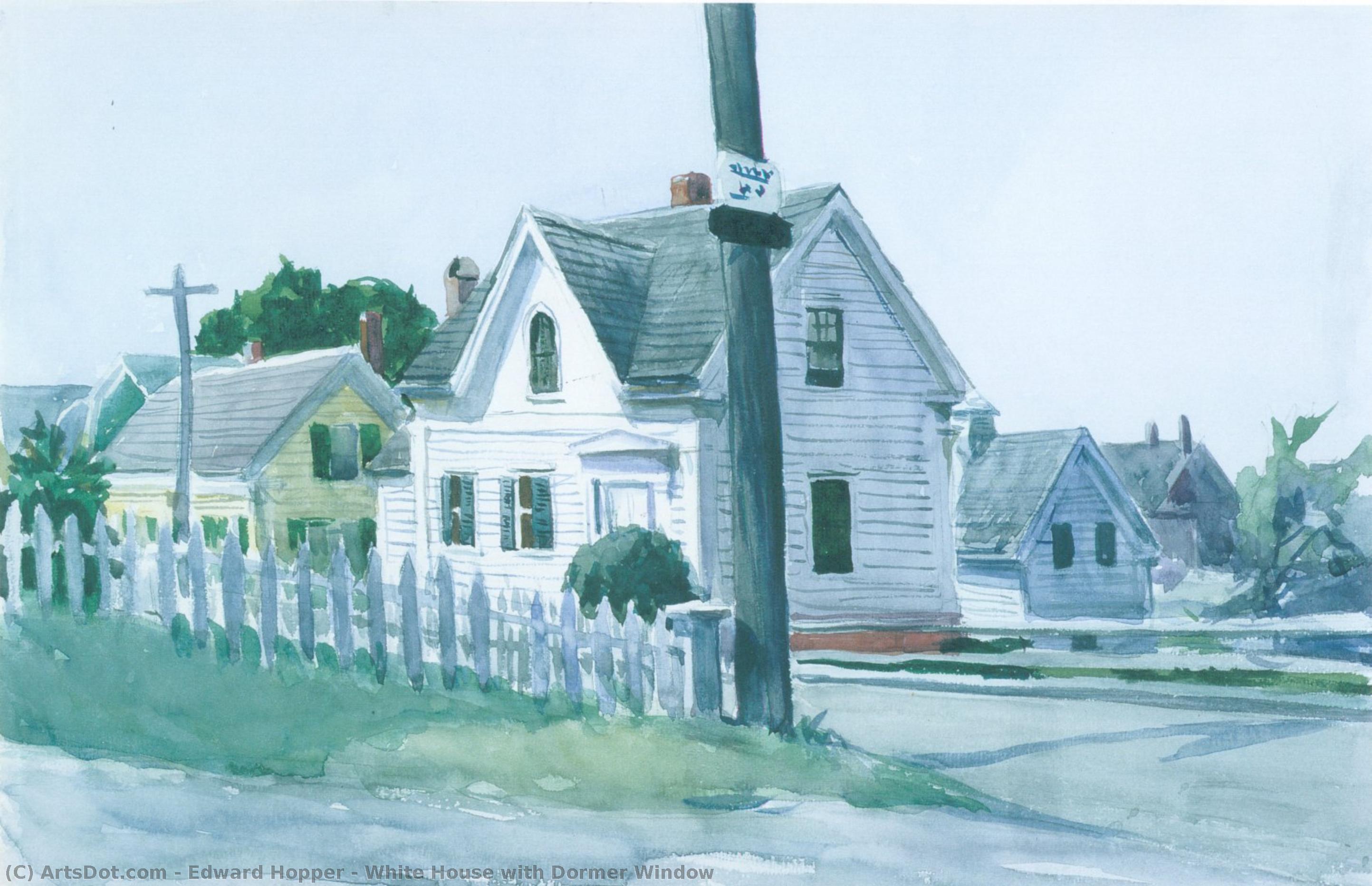 White House With Dormer Window — Edward Hopper