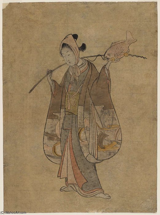 God Of Fishing — Suzuki Harunobu