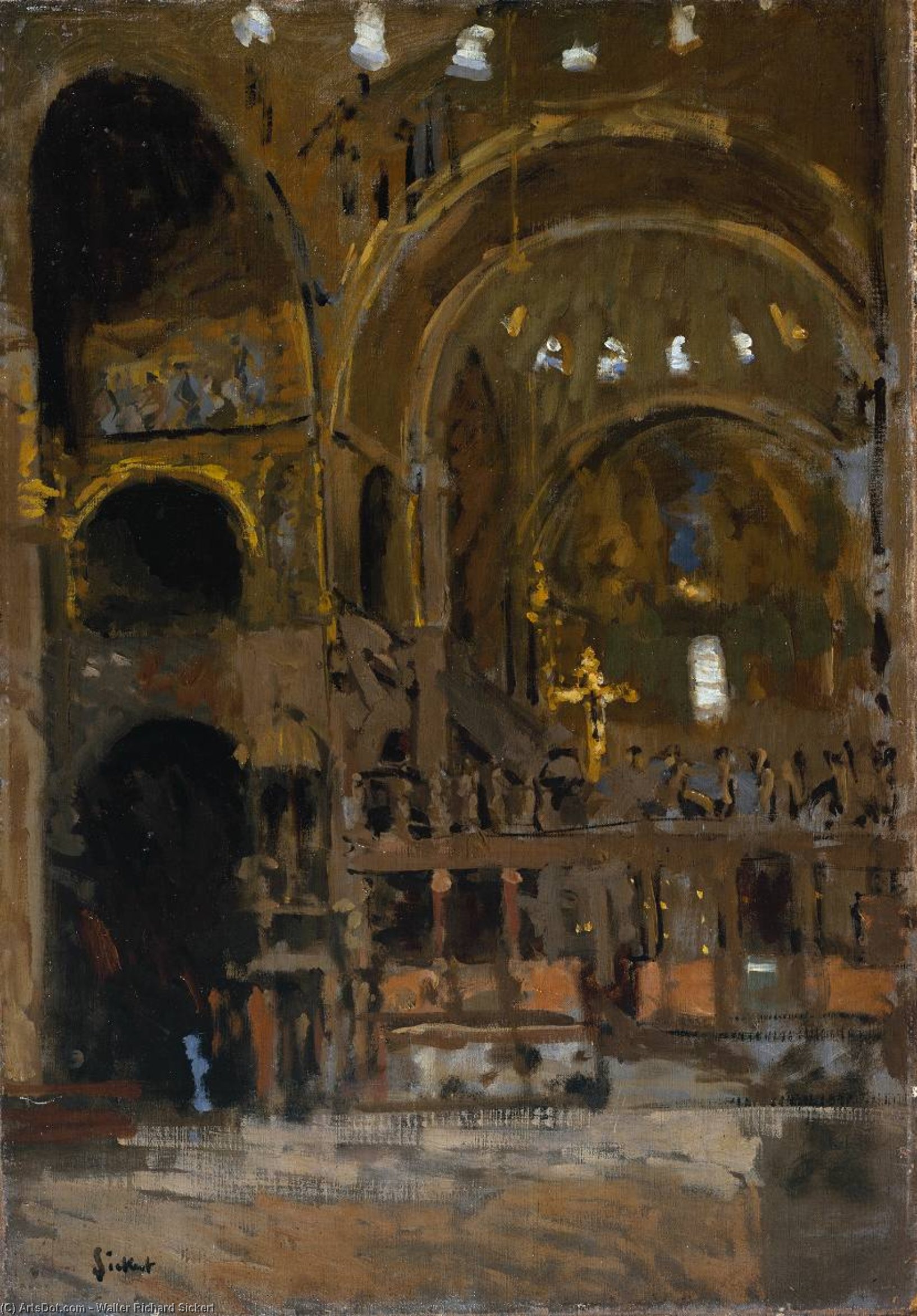 Interior Of St Mark's, Venice — Walter Richard Sickert